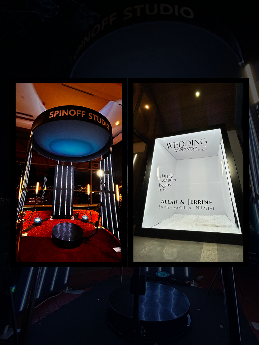 360 + Magazine Premium Package event setup by Spinoff Studio