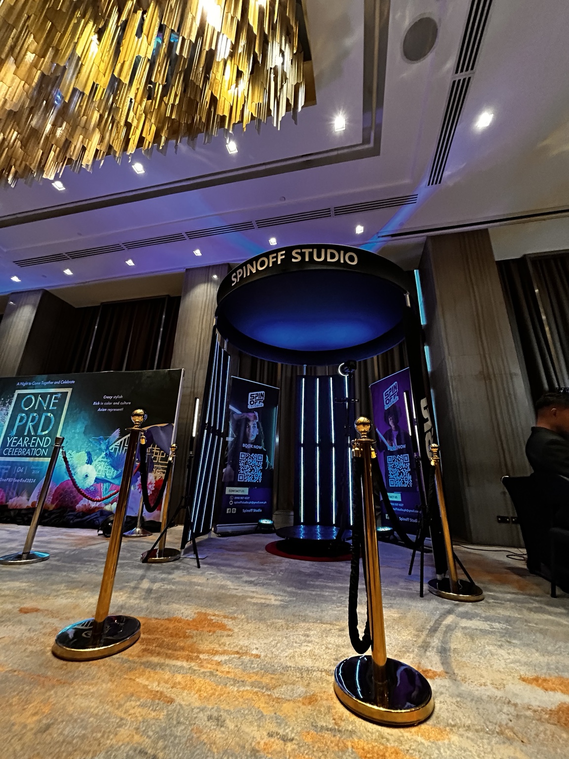 Corporate event activation with LED Dome 360 booth