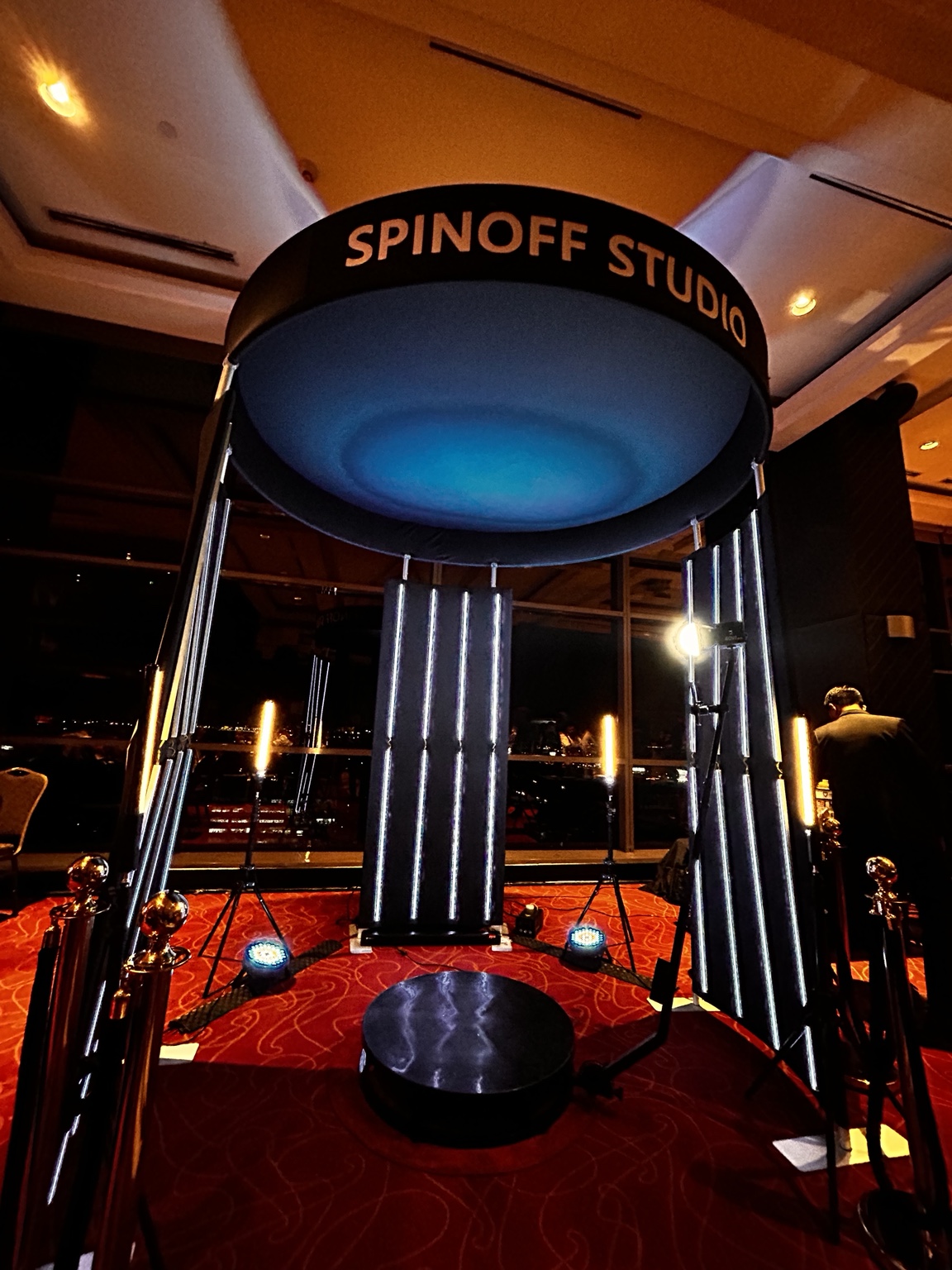 Spinoff Studio signature LED Dome 360 photobooth setup in Metro Manila and CALABARZON
