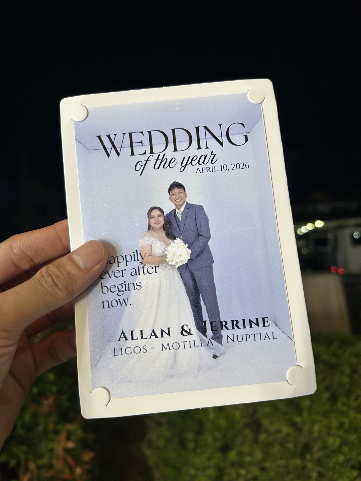 Wedding photo print output